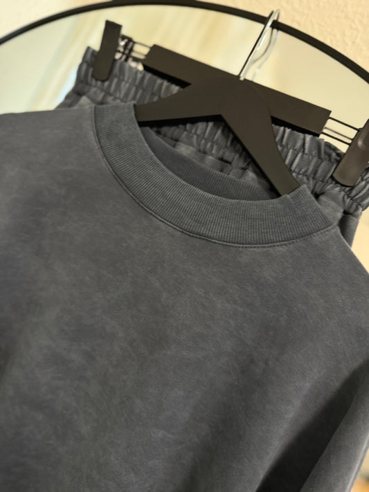 Patterned Dark Grey Set
