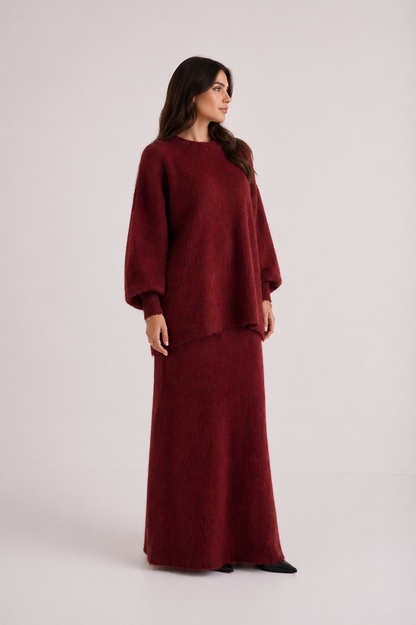 Mohair Skirt Set